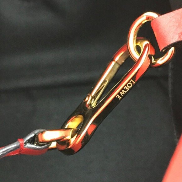 LOEWE Hammock small Shoulder Bag Hand Bag Leather Red/GoldHardware - Picture 5 of 11